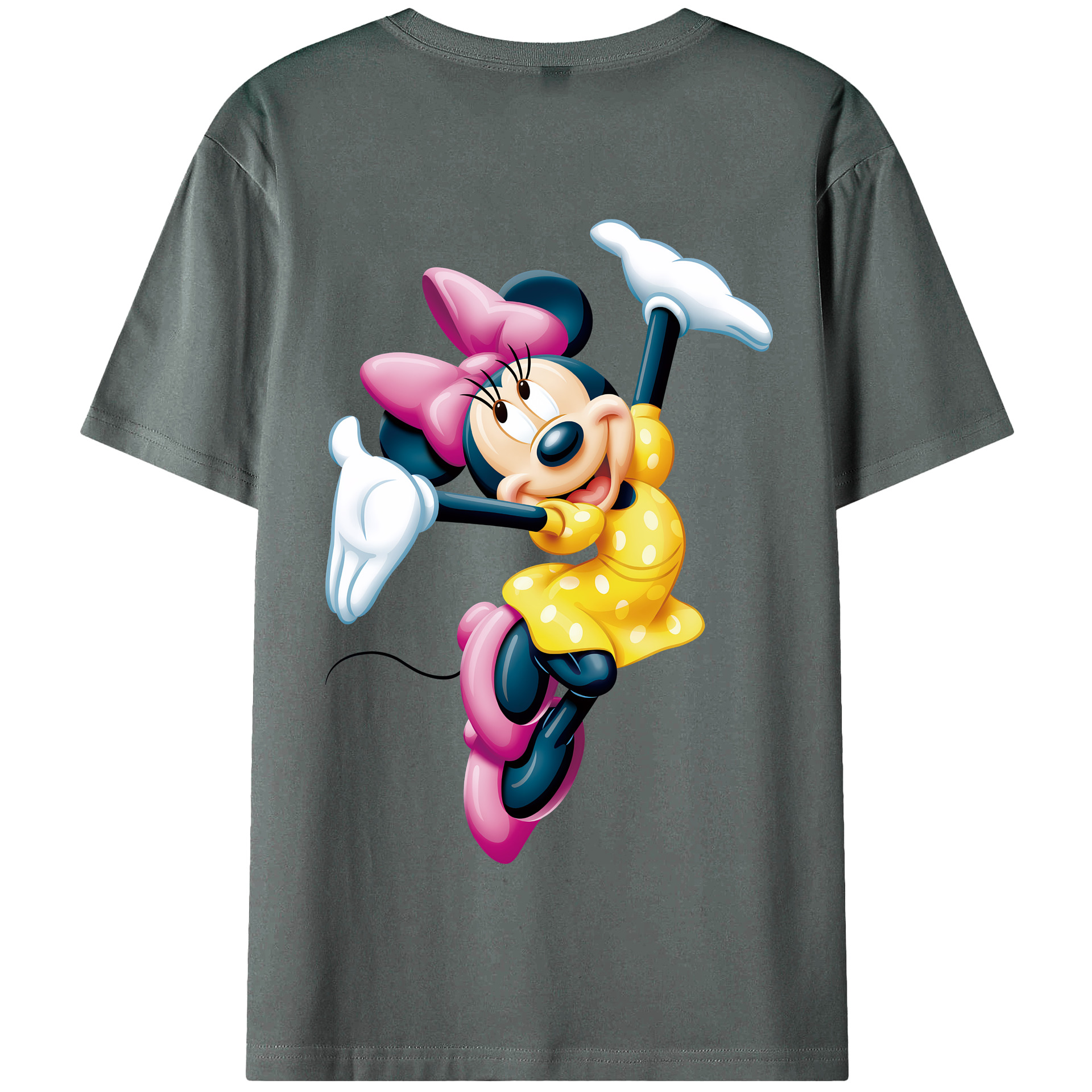 （画像用） ミッキーマウス Mickey Mouse 綿100％半袖Tシャツ（背面プリント）